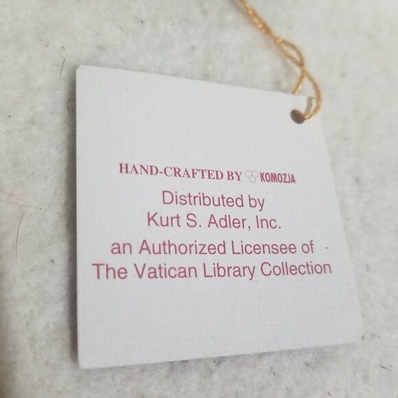 The Garden of Mary Vatican Library Collection Blown‎ Ornament floral white gold - Picture 7 of 9